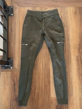 Olive Green Athleta Technical Leggings